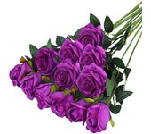 1PC Night Table Centerpieces Red Roses Colorful DIY Floral Arrangment Valentines Day Decor Bridal Fake Roses Bouquet