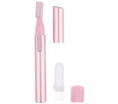 Tijeras de cejas faciales eléctricas prácticas para mujeres, recortador de pelo, Mini afeitadora corporal portátil, removedor de cuchillas, depiladora, 2 colores