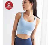 Moving Peach Yoga Push Up Tank Top For Women Sale Dry-fit Sports Vest Tops With Pads AVG