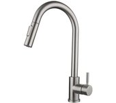 Grifo de Maple Inoxidable Rotative en Frío y Calor Montaje en Encimera de Cocina y Lavabo