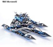 Microworld 3D Metal Puzzle Games Military Leader Warship Battleship No.1 Model Kits DIY Jigsaw Toys Birthday Gifts For Adult Kid