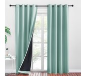 Cortinas Modernas de salón, 2 Piezas, Opacas térmicas con Ojales, Aislantes, frío y Calor