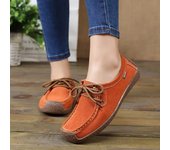 Zapatos casuales para mujer, zapatos planos cómodos y elegantes, mocasines con cordones