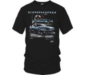 Chevy Camaro Mens T-Shirt Musclecar Sport Racing Cars Cotton Shirt for Men