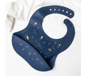 Baby waterproof silicone bib, soft, golden, constellation, gold-plated, cartoon, wearable, cute, nutritious
