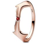2024 New Gold Plated 925 Silver Ring Zircon Sparkling Double Band Heart Finger Ring Women Pandor Ring Fine Jewelry