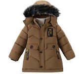 Chaqueta de algodón para niños, ropa para niños de mediana edad, invierno