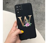 Case For Samsung Galaxy A22 Cases Lovely Letters Flower Phone Cover Silicone Funda For Coque Samsung A22 4G 5G A 22 2021 Housing