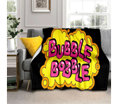 Bubble Bobble Cartoon Game Gamer 3D Blanket,Soft Throw Blanket for Home Bedroom Bed Sofa Picnic Travel Office Cover Blanket Kids