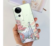 For Vivo S19 Pro V2362A Back Cover Soft Silicone Bumper For Vivo S19 V2364A Phone Case Clear Coque With Cartoon Pattern Capa Bag