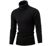 Nuevo suéter de punto de cuello alto de otoño e invierno 2025 para hombres ropa casual madura chaqueta para hombres de otoño e invierno