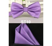Bow Tie Set Polyester Handkerchief for Man Black Bowtie Shirt Accessory Plaid Bowknot Red Pocket Square  Check Hanky