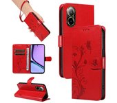 For Oppo A1 f23 A58 a78 a98 realme 667 4G 5G ranura de tarjeta solapa carcasa del teléfono móvil antideslizante billetera