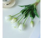 5 Heads Tulips Bouquet Artificial Flowers Real Touch Multicolor Simulation Tulip Flower DIY Photo Props Floral Arrangement