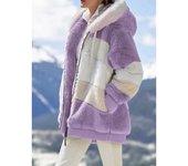 Chaqueta de invierno para mujer, sudadera con capucha oversize, felpa holgada, chaqueta con capucha y cremallera para hombre