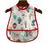 Adjustable baby carrier EVA waterproof lunch feeding carrier baby cartoon feeding cloth children's apron
