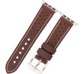 Genuine Leather Strap For Apple Watch Band 44mm 42mm 40mm 38mm Se Series 6 5 4 3 2 1 Women Men Breathable Cowhide Blet Watchband