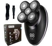5 In 1 Electric Shaver For Men Bald Head Hair Clipper Nose Trimmer Floating 5 Blade Heads Shaving Beard Knife Rechargeable Razor
