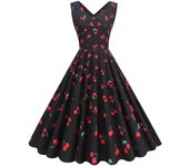 2025 Spring/Summer New Fresh Light Blue  Printed for Girls Party Dress
