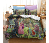 Cute  & Minnie Mouse Love Child Duvet Cover Set HD Comforter Cover Bedclothes for Kids Bedding Sets Bedroom Decor