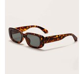 Nuevas gafas de sol retro con montura pequeña, gafas de sol de calle con montura de tinta rectangular europea y americana de moda para hombres y mujeres