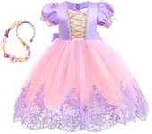 Princess dress for girls summer fantasy party clothes Aurora Rapunzel Cinderella Sleeping Beauty Carnival Christmas costume