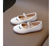 2024 Autumn New Children Leather Shoes for Girls Fashion Korean Style Soft Bottom Anti-slippery Versatile Princess Chic Shoes