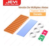 JEYI M.2 SSD Heatsink Aluminum Cooler Multi-version NVMe Radiator with Thermal Pad, Dust Paper for PS5/PC/Laptop M2 2280 SSD