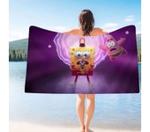Rug Bedroom S-SpongeBobs Bath Towel Microfiber Soft Water Absorbing Breathable For Girl Kids Decorative Cartoon Beach