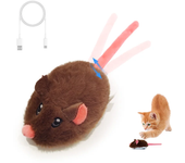 Rechargeable Motion Mouse Cat Toy for Kitten Mouse Sound Moving Mouse Cat Toys Interactive Cat Toy Sound Mouse Cat toy
