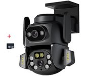 Cámara de vigilancia inalámbrico WIFI HD video llamar exterior inteligente Visión nocturna remoto doméstico 360 grados vigilancia