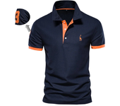 polos hombre manga corta ropa hombre día del padre Cotton Men's Polos Giraffe Embroidery Short Sleeve Polo Shirts for Men High Quality Brand Design Polos Men Clothing