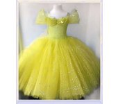 Glossy Butterfly Tutu Dress Princess Bella Dress, Party Dresses For Girls, Baby Kids Parade Dresses, COS Beauty And The Beast Co