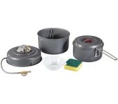 Camping Gas Alcohol Stove Bu BL100-Q1 Portable Cookware Cooking Pot Combine Set