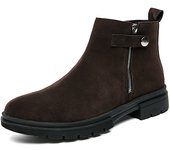 Mens Boots Casual Dress Boots for Men Motorcycle Zipper Fashion Chukka Boots Mens