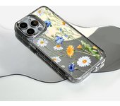Daisy Glossy mirror phone case for iPhone 16 iPhone 15 12 14 13 11 PROMAX PLUS XR XS MAX shock-absorbing creative protective case