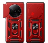 Shockproof Armor Case for Xiaomi Redmi A3 Stand Phone Back Slide Lens Protection Cover