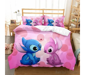 Stitch Angle Love Child Duvet Cover Set HD Comforter Cover for Kids Bedding Sets Bedclothes Bedroom Decor
