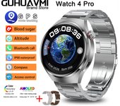 Reloj inteligente Para Hombre Watch 4 Pro 1,53 inch 360*360 AMOLED HD Screen Bluetooth Call GPS NFC Heart Rate Sports Smartwatch Valentine's Day Gift 2025