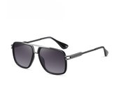 Nuevas gafas de sol polarizadas para conducir, gafas de sol con decoloración anti-ultravioleta de metal para hombres de moda