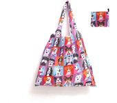 Bolsa de compras plegable de gran capacidad, varios estilos, ligera, lavable, reciclada, bolsa de almacenamiento portátil ecológica