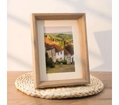 Solid frame, print 7-inch table, wash photos, make photo album frame decoration, 6-inch solid wood wall hanging