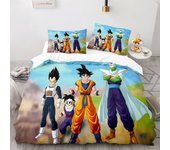 Quilt Cover Japan Anime Ball Z Goku Quilt Cover Pillowcases D-Dragon Bedding Set Otaku Single Double Children Adult Anime Lover Gift