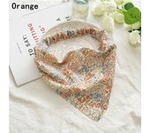 Hairband Floral Printing Hair Scarf Elastic Headband Vintage Triangle Bandanas Turban Headwrap Scrunchies Women Hair Accessories