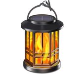 Faroles jardin exterior solares led camping Portátil carpa flame chandelier multifunción