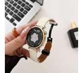 1pc 18mm Lychee Grain Leather Magnetic Leisure Watch Band for Huawei Fossil Garmin Other Smartwatch Accessories Wristbands