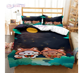 3pcs Bedding Set Cartoon Bubu and Dudu Series Design Home Textile Duvet Cover Pillow Case Kid Teen Girl Bedding Lover Covers Set