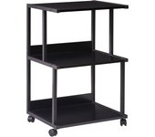 Soporte para Impresora con Estante de Almacenamiento, Mesa de Impresora de 3 Niveles con Ruedas, Carrito de Impresora para organización de Oficina en casa TPS001H