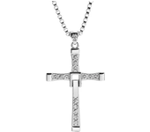 Collar con colgante de Cruz de cristal para hombres, joyería de regalo, el rápido y el furioso, artículo diésel, Vin Toretto
