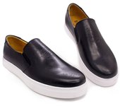 Zapatos planos cómodos de cuero para hombres mocasines zapatos de hombre de un pedal